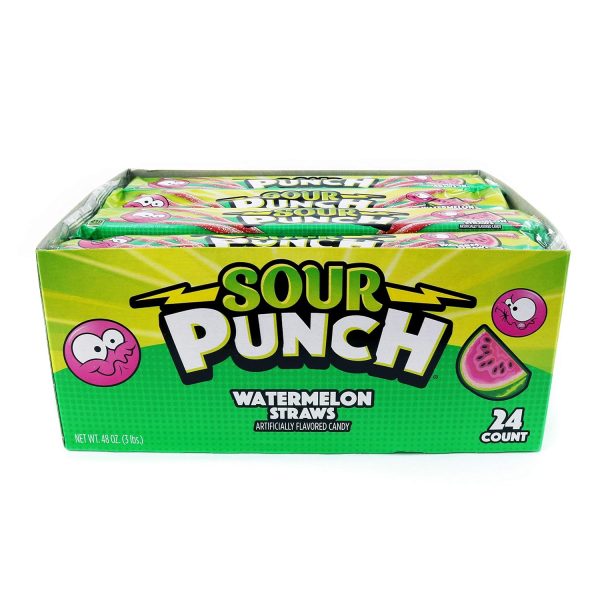 Sour Punch Watermelon Straws 24ct